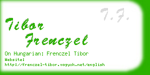 tibor frenczel business card